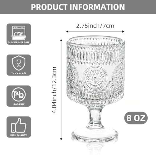 Set de 2 Copas Vintage de Cristal 8oz miniatura 2