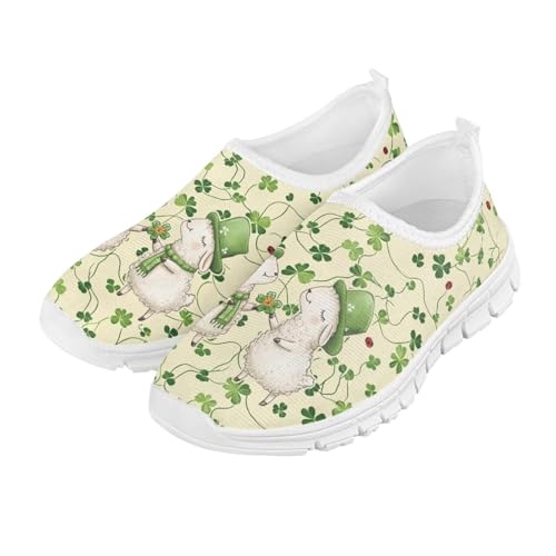 Girls Slip On Sneakers St Patrick's Day Costume Kids Tennis Gym Shoes2