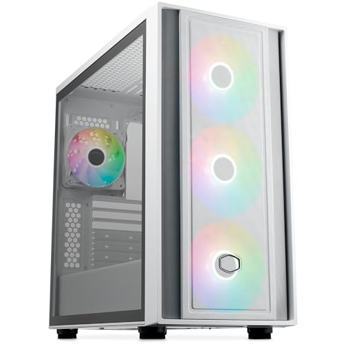 Cooler Master MasterBox 600 Case Mid-Tower E-ATX Airflow bianco - Back Connect MB e Predisposizione...