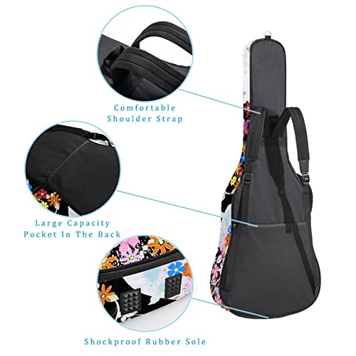 Housse de protection rembourrée pour guitare classique acoustique Motif rose rouge, Multicolore 09, 42.9×16.9×4.7 in… - Les Beatles, Paul McCartney, John Lennon, RIngo Starr, George Harrison Housse de protection rembourrée pour guitare classique acoustique Motif rose rouge, Multicolore 09, 42.9x16.9x4.7 in… – Image 4