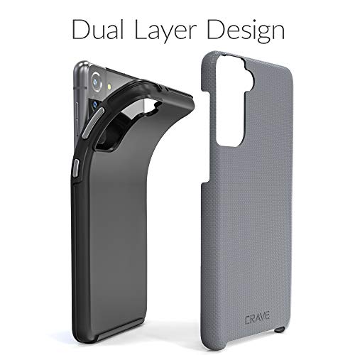 Image of Crave for Galaxy S21 Plus Case, Shockproof Protection Dual Layer Case for Samsung Galaxy S21 Plus, S21+ 5G (6.7 inch) - Slate