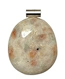 KRIO - schöner Sonnensteinanhänger mit Sterlingsilberschlaufe