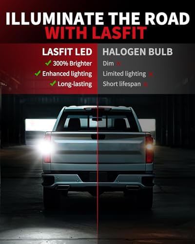 LASFIT 921 W16W LED Reverse Backup Light Bulbs for 2014-2021 2022 2023 2024 2025 Silverado 1500 2500 3500 HD, 6000K Cool White Super Bright OEM Replacement, 2 pcs - Image 5