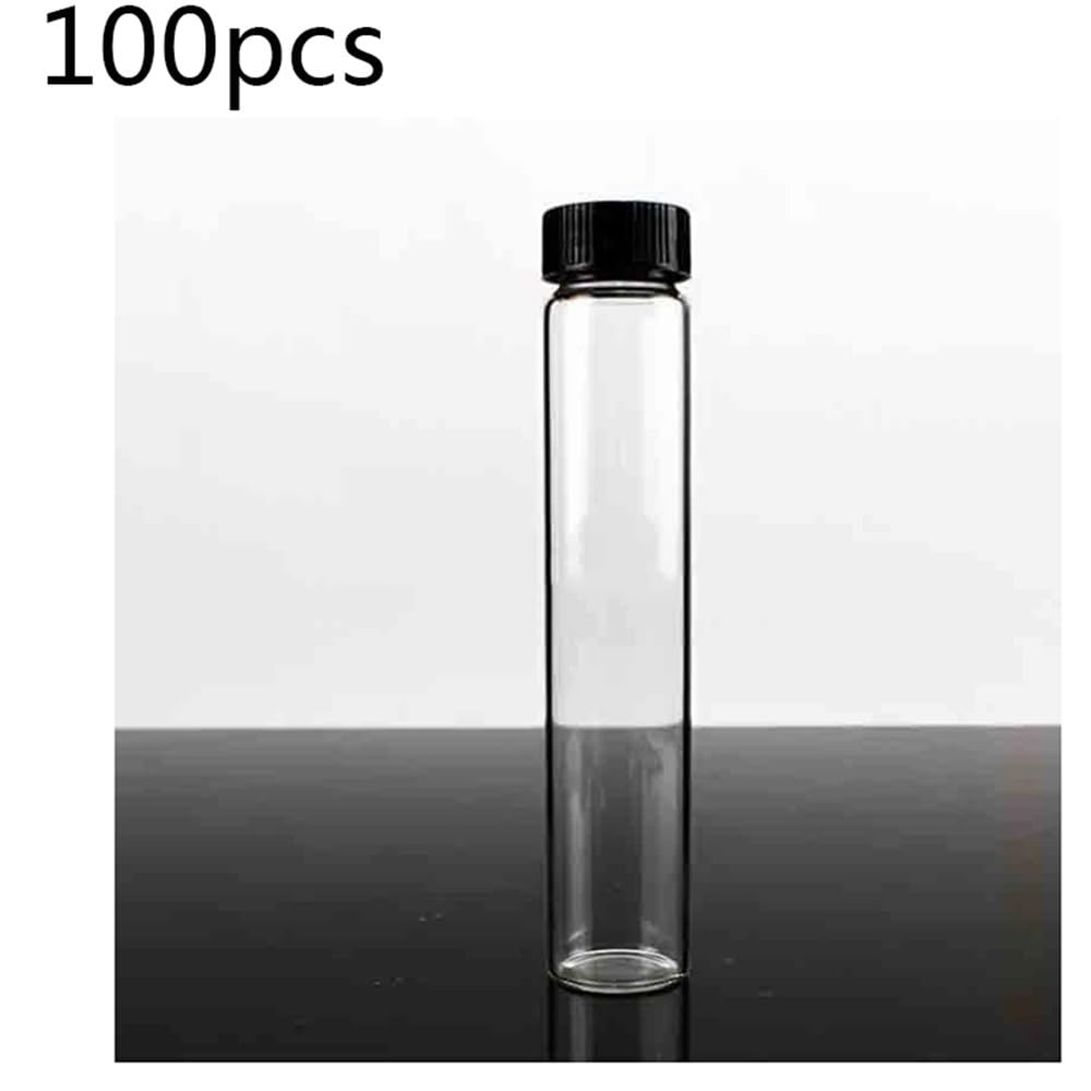 Vetreria da laboratorio Flacone for reagenti da laboratorio in vetro trasparente con tappo a vite da 2 ml a 100 ml for esperimenti(2ml 100pcs)