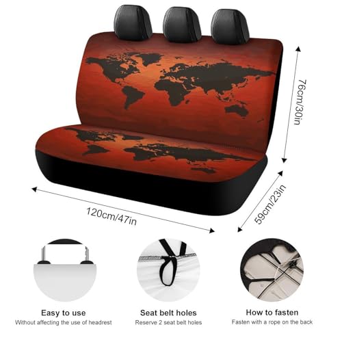 Funda de asiento de coche duradera para evitar manchas y roces en asientos traseros de SUV 2