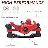 Agatige 1 Paire Étriers de Frein à Disque pour Scooter, Frein à Disque VTT Étriers de Frein à Disque Avant/Arrière Extracteur de Câble de Vélo pour VTT Vélo de Route et Vélo Électrique (Rouge) #3