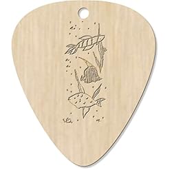 Azeeda 7 x ‘Natation Poisson’ médiator/pic de Guitare (GP00026991) - Les Beatles, Paul McCartney, John Lennon, RIngo Starr, George Harrison