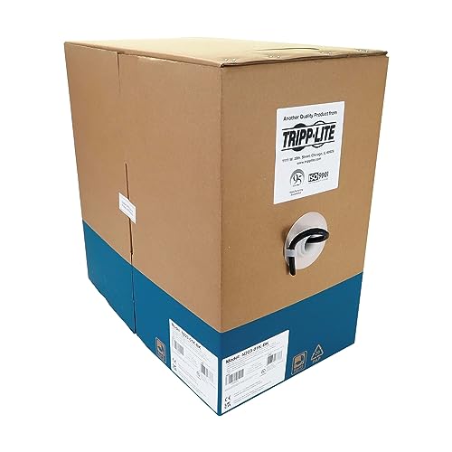 Câble réseau Cat6a 10 Gbit/s au mètre Tripp Lite N223-01K-BK cuivre 23 AWG