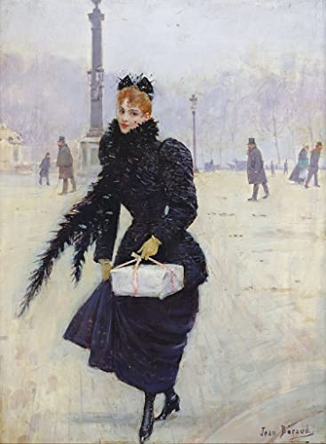 Peinture sur Toile Parisienne Jean Béraud pour Rompre la Monotonie d'une Chambre 60x90cm