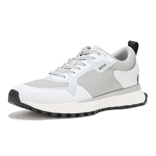 Image of BOSS Men's Big Logo Mesh Mix Lace Up Sneaker