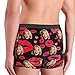 Personalized Valentines Briefs For Men Custom Sexy Comfort Novelty Graphic Funny Briefs For Husband Casual Fashion Underpants,Red,5X-Large