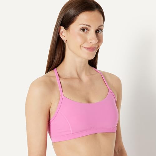 Image of Amazon Essentials Women's Active FormFlex Buttery Soft Light Support Y-Back Thin Strap Moisture Wicking Yoga Sports Bra