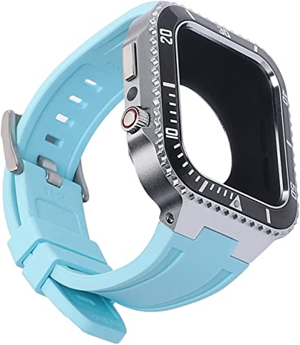 Kit de modification Apple Watch 45mm protection acier et bracelet de rechange