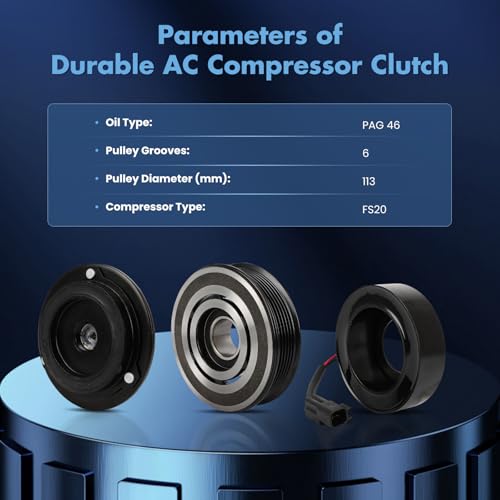 Image of ECCPP AC Compressor Clutch 2008-2012 for Ford Taurus Flex 3.5L