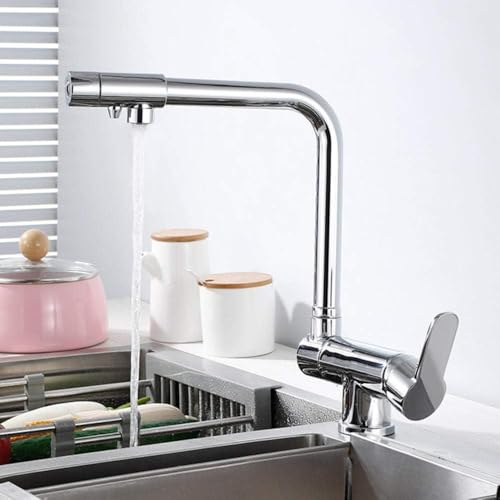 Faucet robinet en laiton filtration cuisine pliable eau chaude lavabo