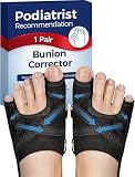 Habioer Hallux Valgus Bandage, Hallux Valgus Korrektur für Männer und Frauen, L & Schwarz