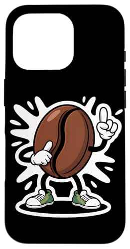 ダンシングコーヒー 豆 楽しいコーヒー スマホケース iPhone 16 Pro 用