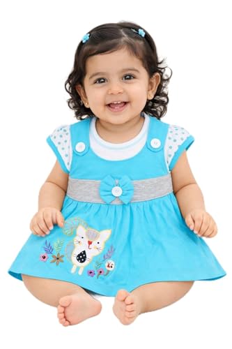 Image of NammaBaby Baby Girl's A-Line Mini Frock Dress (Pack of 1)