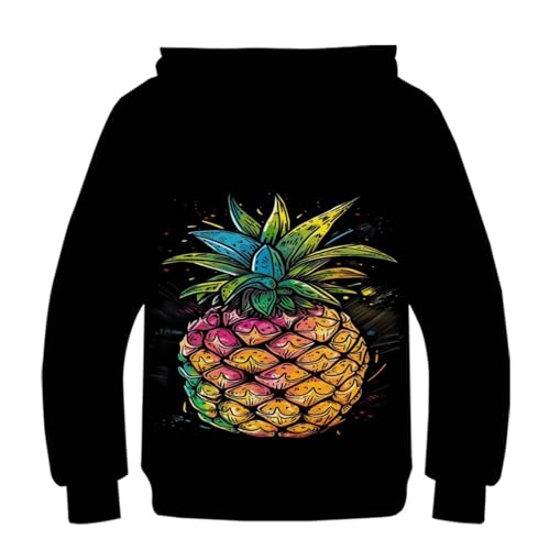 Sweat-shirt à capuche garçon jacquier imprimé 3D avec poche pour ado - 2
