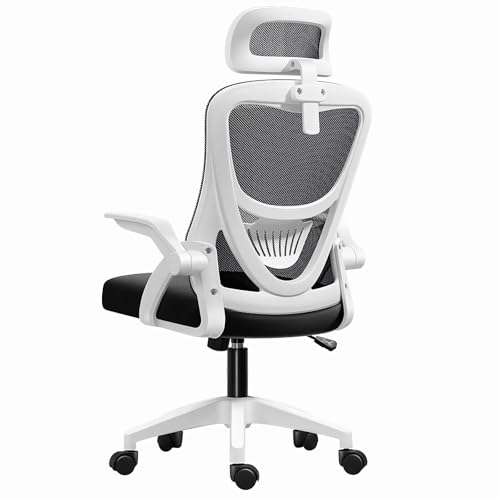 VINNYSEN Gaming Chair Office Chair Ergonomic Office Chair Breathable Mesh Design High Back DeskChair with Adjustable Headrest Swivel Armrest and Lumbar Support