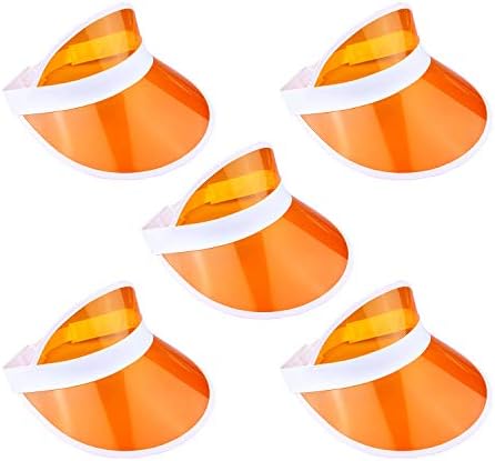 The Glowhouse - Pack of 5 Neon Sunvisors - Premium Quality Sun Visors