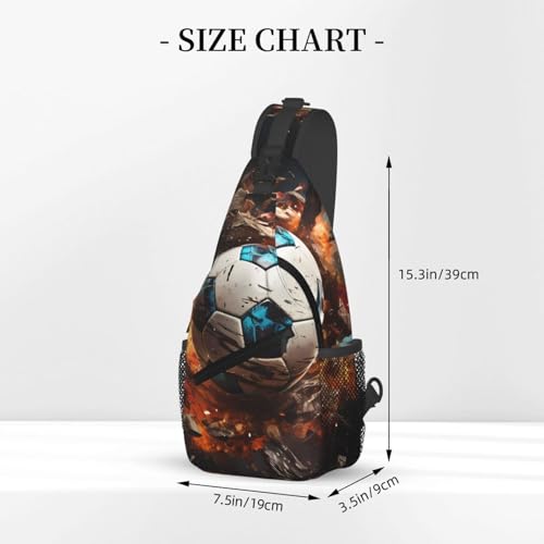 Mochila Unisex tipo Sling con Estampa Firecracker Soccer miniatura 3
