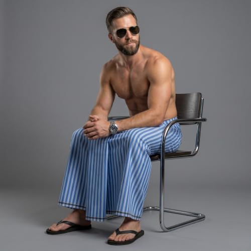 Image of Men's Cotton Lungi | Soft Breathable Wrap Around Lungi | Comfortable Daily & Home Wear for Men