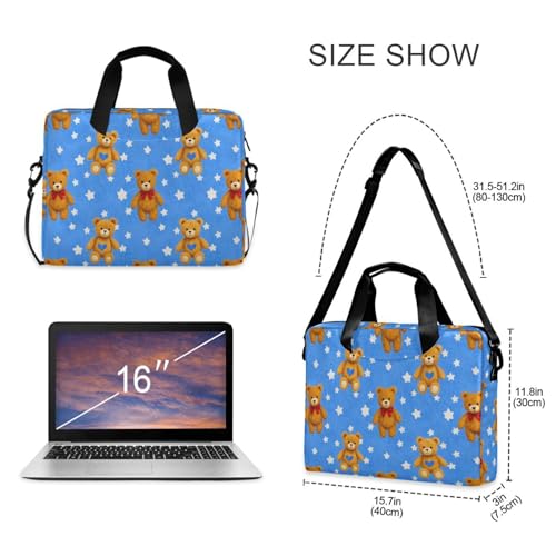 Maletín portátil para laptop 15.6 pulg con asa y bandolera miniatura 5