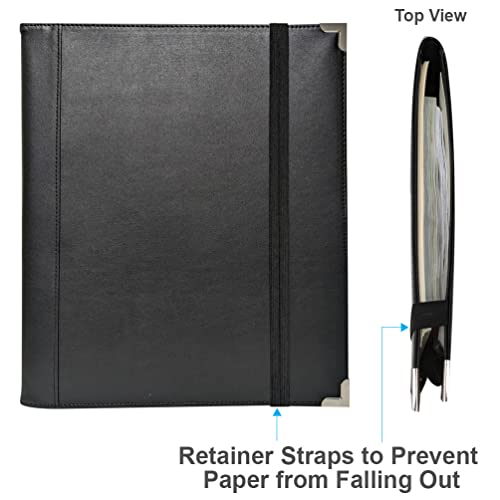 New! Msp Big Band Sheet Music Folder | 11.5" X 13.75" - Sheet Music Folios Storage Folder With Straps Closures For Band, Orchestra, Soloist, Piano - Instrument Player (Msp-240-Black) #TOP1