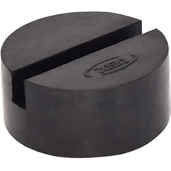 Tipos De Gatos Hidraulicos Para Coches DEDC Bloque de Goma Redondo Protector para Gatos de Carretilla Goma con Ranura para Elevadores Gatos Protección de Vehículos 75mm de Diámetro 35mm de Altura Color Negro