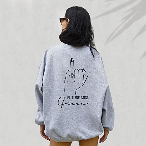 Up2ournecksinfabric LLC Future Mrs Sweatshirt - Fiancee - Newly Engaged - Engagement Gift - New Mrs - Custom Mrs Sweatshirt - New Mrs - Honeymoon Pajamas - Wedding Gift - Future Mrs. Gift3