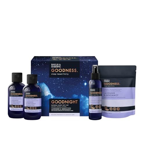 Baylis & Harding Goodness Sleep Lavender & Bergamot Goodnight Gift Set - Vegan Friendly (Pack of 1)
