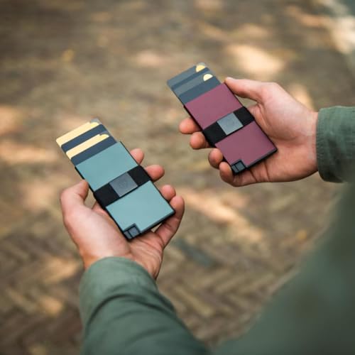 Image of Ekster Aluminum Cardholder Wallet for Men | Metal Wallets with RFID Blocking Layer | Slim & Minimalist Aluminum Wallet with Push Button for Quick Card Access