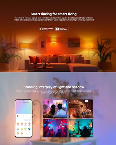 Ampoule Connectée Xiaomi BHR9434GL – Wi-Fi E27 8,5W Couleurs - vue 6
