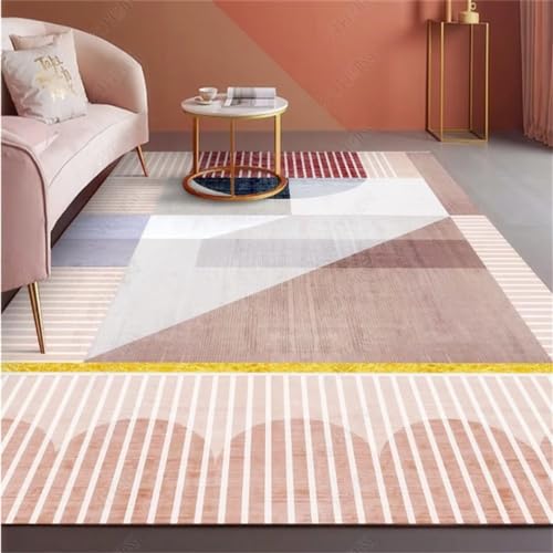 Tapis chambre à coucher durable au motif géométrique raffiné - 2