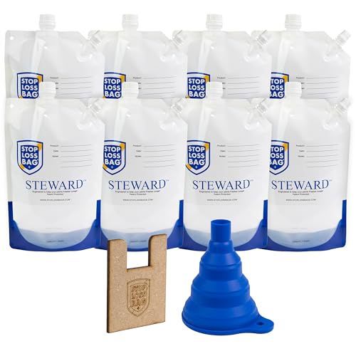 8 Reusable Paint Storage Bags 1L Leftover Paint Containers Funnel and Clip
