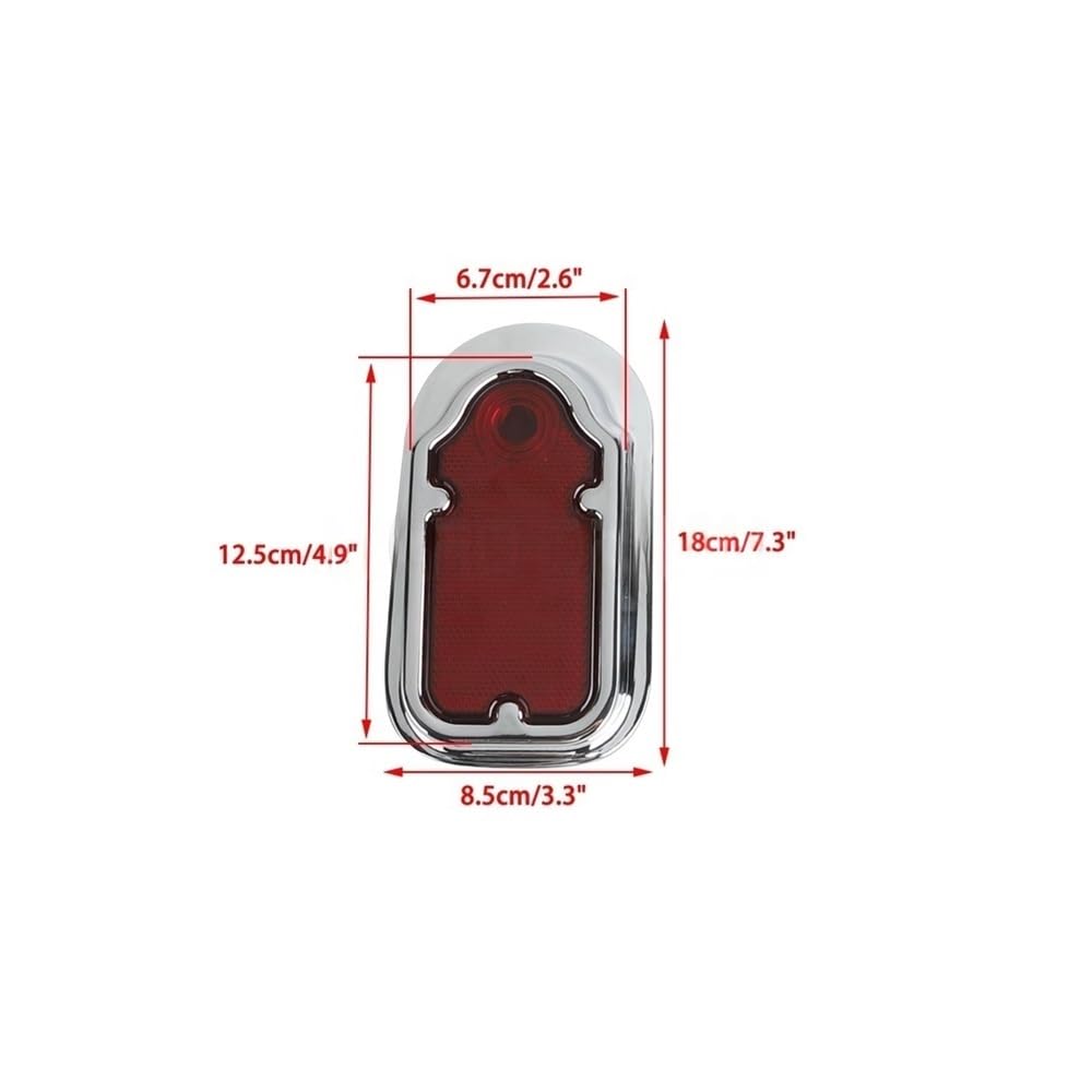 Fanale Posteriore per Motociclette da 12 V, Luci di Stop Posteriori per Road King, Bob E Chopper Luci Freno