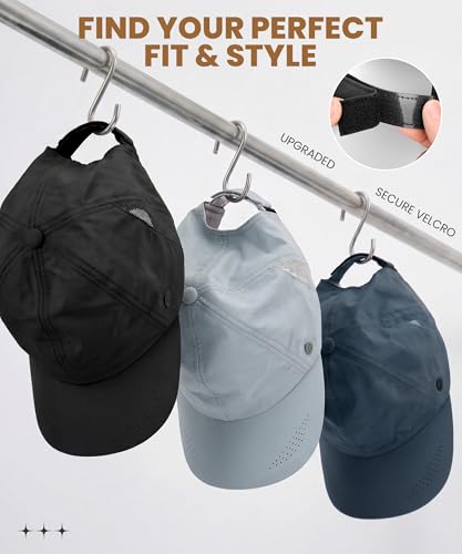 Image of YANIKY Running Hat for Men & Women, UPF 50+ Quick Dry Baseball Cap, Lightweight Breathable Sports Hat for Golf and Tennis