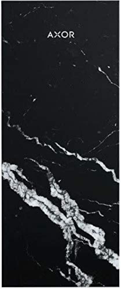 Axor Nero Marquina Black Marble Faucet Trim Plate