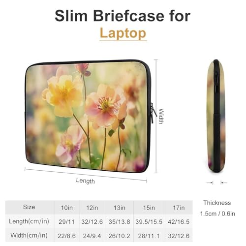 Funda para Laptop 10 Pulgadas con Diseño de Flores miniatura 2