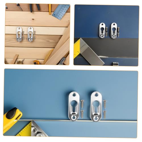 Image of Tofficu Picture Frame Hangers with Screws Durable Hooks for Hanging Art Paintings and Photos Walls Easy Installation Compatibility Versatile for Various Frame Types