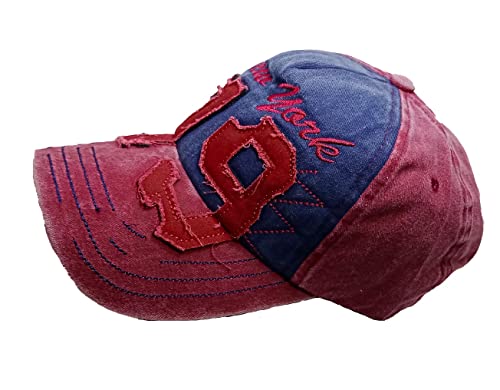 Image of Adjustable Soft Cotton Denim Cap for Men Women Baseball Vintage Washed Distressed Hats Adjustable Stylish Cap Regular Fitted
