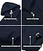 GEEK LIGHTING Hoodies for Men Heavyweight Fleece Sweatshirt - Full Zip Up Thick Sherpa Lined All Navy XL