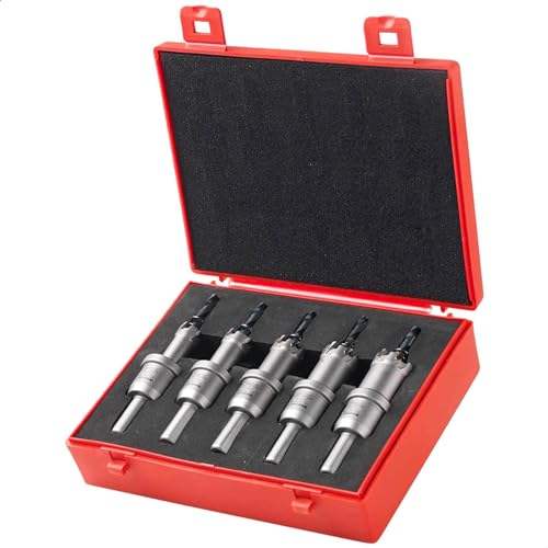 Rotabroach RHSKIT1 TCT Metal Hole Saw Kit - 14,16,18,20 & 22mm Diameter - 25mm Max Cut Depth (5 Piece) Bundle