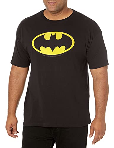 DC Comics Camiseta con Logotipo básico de Batman para Hombre,