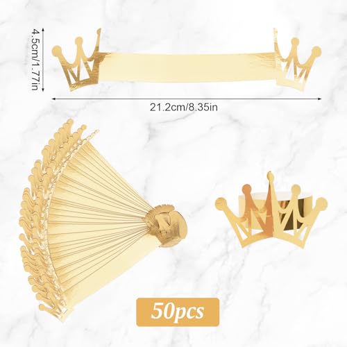 URROMA Gold Reflective Napkin Holder Rings - Image 2