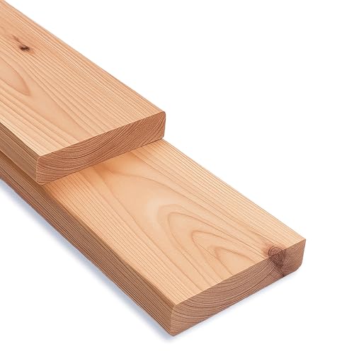 Glattkantbrett Lärche 20 x 95 mm Länge 80 cm Konstruktionsholz 4-seitig glatt