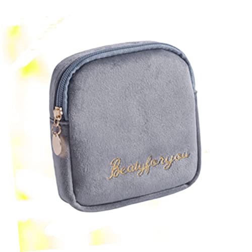 Bolsa de almacenamiento higiénica portátil gris 13x4 cm miniatura 2