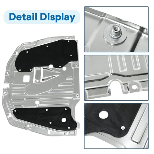 LoloWheat Engine Splash Shield Guard Under Car Shield Cover Board Compatible with Honda Civic 2016 2017 2018 2019 2020 2021 Replace 74110-TBA-A00 90674-TY2-A01