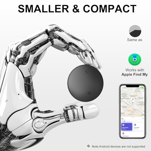 GPS-tracker, 2 stuks, Smart Tracker tag, compatibel met "Apple wo ist" (alleen iOS 14.5+), bluetooth-tracker, sleutelvinder, voor koffer/kat/tas/kinderen/honden, verwisselbare accu - Afbeelding 4